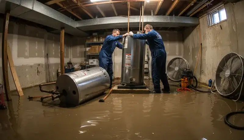 Expert Plumbing Pro - emergency-water-heater-replacement-for-a-flooded-basement-in-mesa-junction